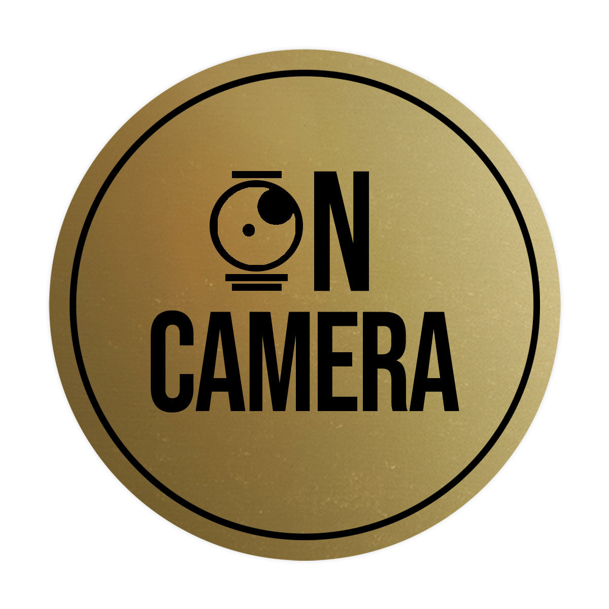 Signs ByLITA Circle On Camera Wall or Door Sign