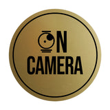 Signs ByLITA Circle On Camera Wall or Door Sign