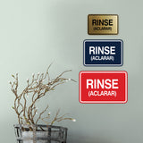 Signs ByLITA Classic Framed Rinse (Aclarar) Wall or Door Sign