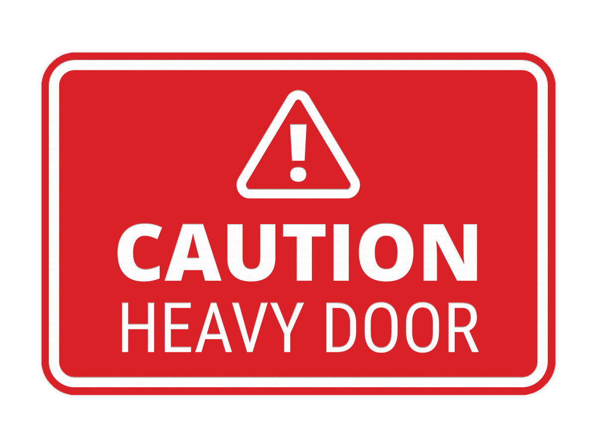 Signs ByLITA Classic Framed Caution Heavy Door Door or Wall Sign Easy Installation | Health And Safety | Building And Warning Signs