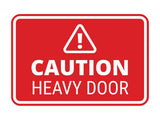 Signs ByLITA Classic Framed Caution Heavy Door Door or Wall Sign Easy Installation | Health And Safety | Building And Warning Signs
