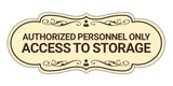 Signs ByLITA Designer Authorized Personnel Only Access to Storage Wall or Door Sign