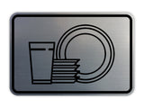 Signs ByLITA Classic Framed Dishes Graphic Wall or Door Sign
