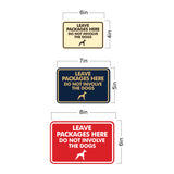 Signs ByLITA Classic Framed Leave Packages Here Do not Involve the Dogs Entrance Wall or Door Sign