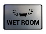 Signs ByLITA Classic Framed Wet Room Wall or Door Sign