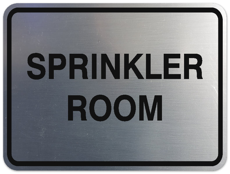 Signs ByLITA Classic Framed SPRINKLER ROOM Door or Wall Sign Durable ABS Plastic | Laser Engraved | Easy Installation | Elegant Design