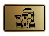 Signs ByLITA Classic Framed Cleaning Supplies Graphic Wall or Door Sign