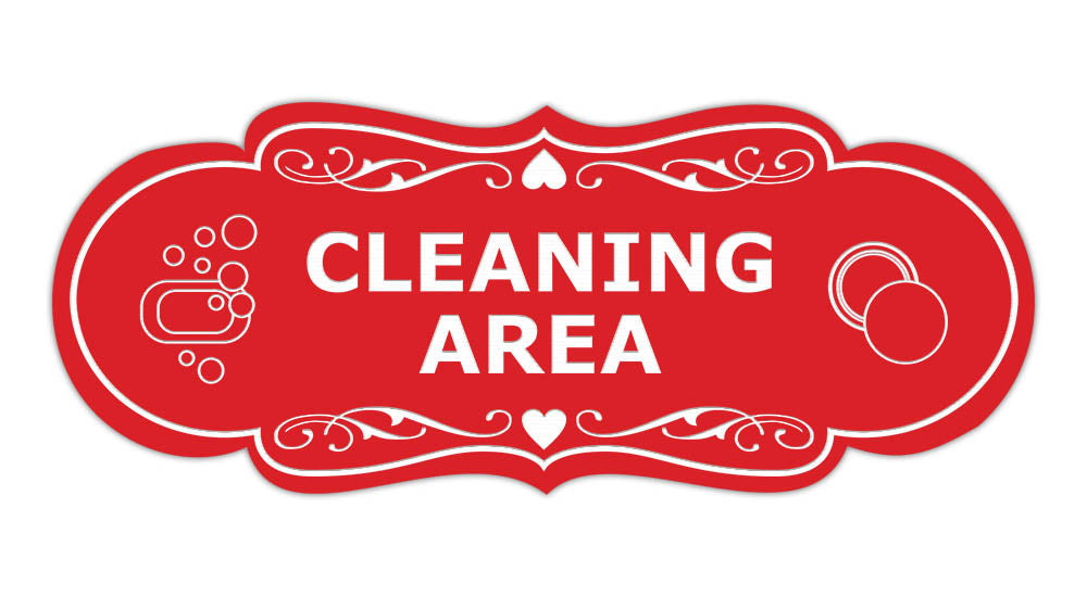 Signs ByLITA Designer Cleaning Area Makeup Area Wall or Door Sign
