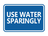 Signs ByLITA Classic Framed Use Water Sparingly Door or Wall Sign | Eco-Friendly Home Signs