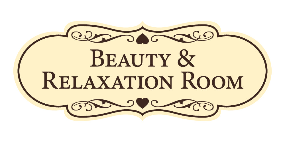 Signs ByLITA Designer Beauty & Relaxation Room Wall or Door Sign