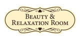 Signs ByLITA Designer Beauty & Relaxation Room Wall or Door Sign