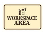 Signs ByLITA Classic Framed Workspace Area Wall or Door Sign