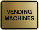Signs ByLITA Classic Framed Vending Machines Sign | Durable Material | Office