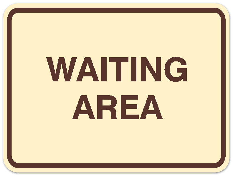 Signs ByLITA Classic Framed Waiting Area Sign | Durable Material | Office