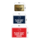 Signs ByLITA Classic Framed Please Don't leave Dirty Dishes On this Sink Wall or Door Sign