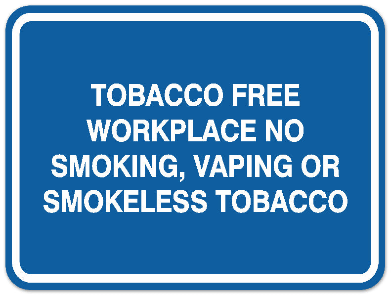 Signs ByLITA Classic Framed TOBACCO FREE WORKPLACE NO SMOKING, VAPING OR SMOKELESS TOBACCO Door or Wall Sign Durable ABS Plastic | Laser Engraved | Easy Installation | Elegant Design