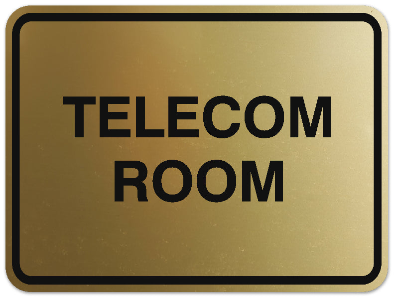 Signs ByLITA Classic Framed Telecom Room Sign | Durable Material | Office