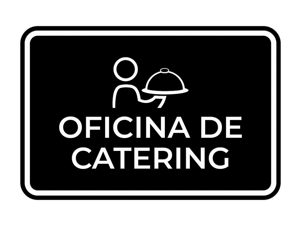 Signs ByLITA Classic Framed Oficina de Catering Door or Wall Sign
