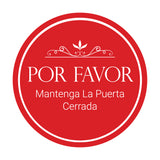 Signs ByLITA Circle Por favor Mantenga La Puerta Cerrada Wall or Door Sign
