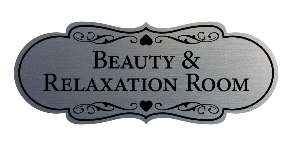 Signs ByLITA Designer Beauty & Relaxation Room Wall or Door Sign