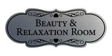 Signs ByLITA Designer Beauty & Relaxation Room Wall or Door Sign
