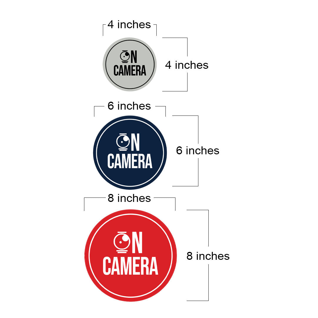 Signs ByLITA Circle On Camera Wall or Door Sign