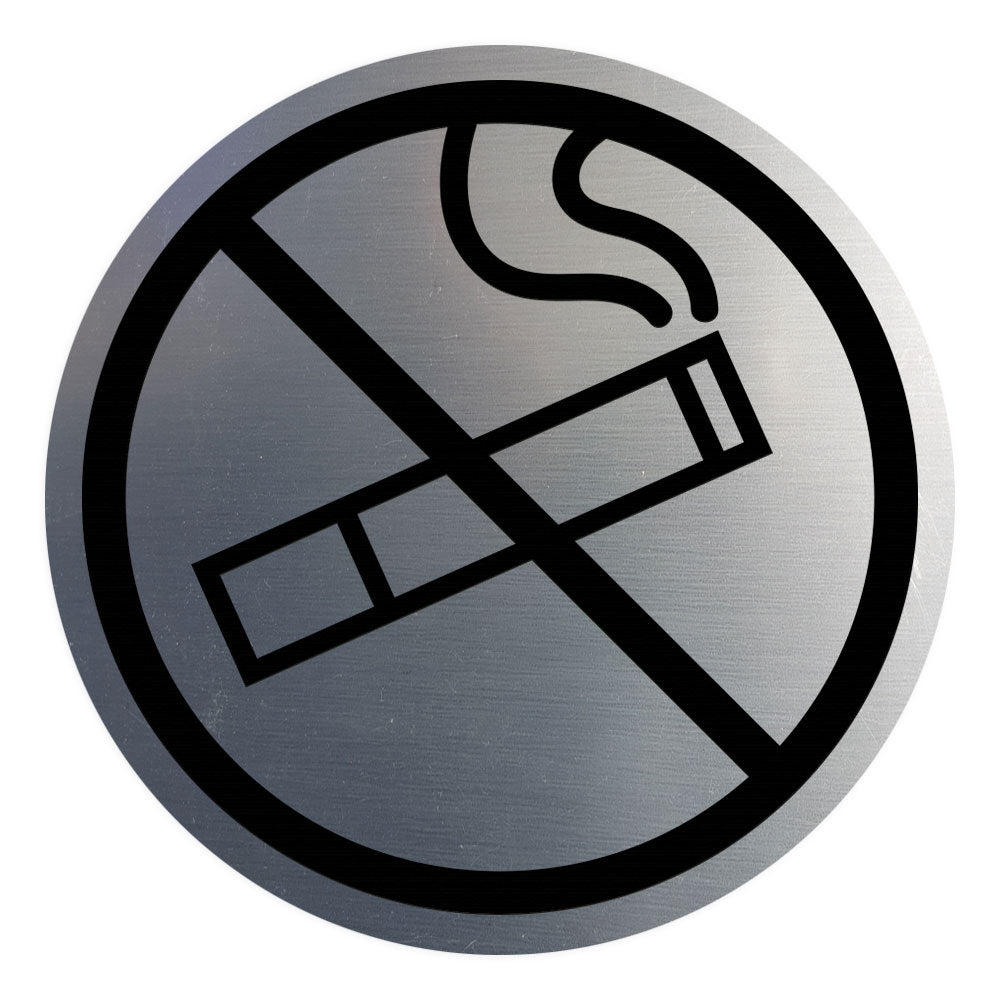 Signs ByLITA Circle No Smoking Graphic Door or Wall Sign | Easy Installation | Durable Construction | Promote Health And Safety | Caution Warning Sign for Home, Business and Office Spaces