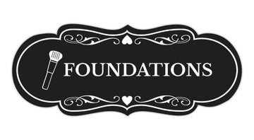 Signs ByLITA Designer Foundations Makeup Area Wall or Door Sign