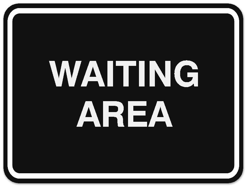 Signs ByLITA Classic Framed Waiting Area Sign | Durable Material | Office