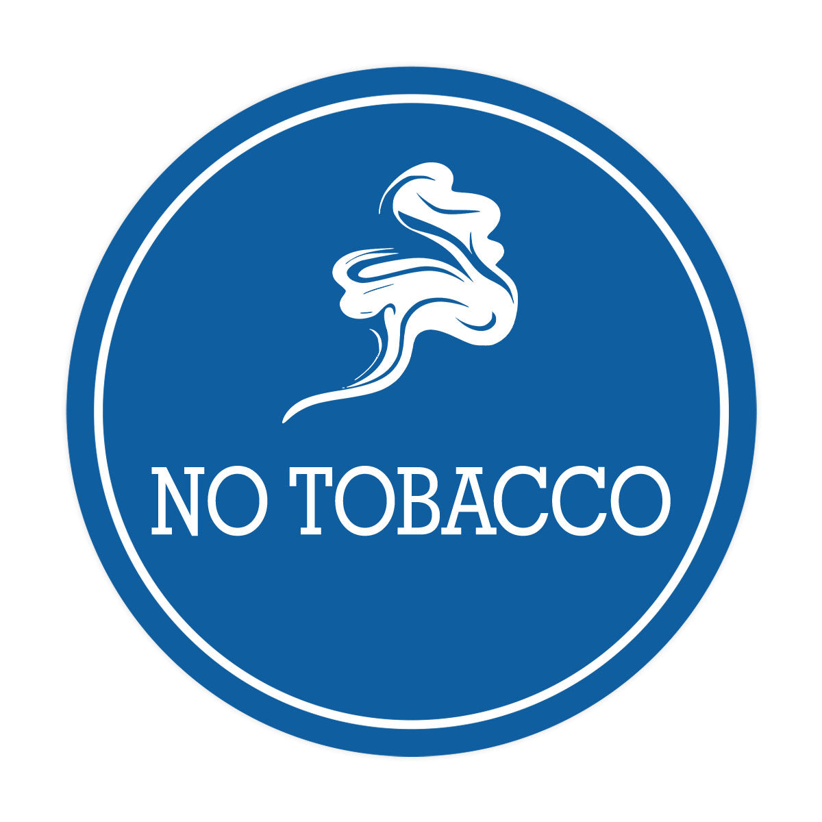 Signs ByLITA Circle No Tobacco Wall or Door Sign