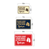 Signs ByLITA Classic Framed Please Leave Your Shoes At The Door Thank You Wall or Door Sign