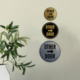 Signs ByLITA Circle Other Door (Right Arrow) Wall or Door Sign