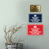 Signs ByLITA Classic Framed Food Safety Warning, Wash Hands Only In This Sink Wall or Door Sign