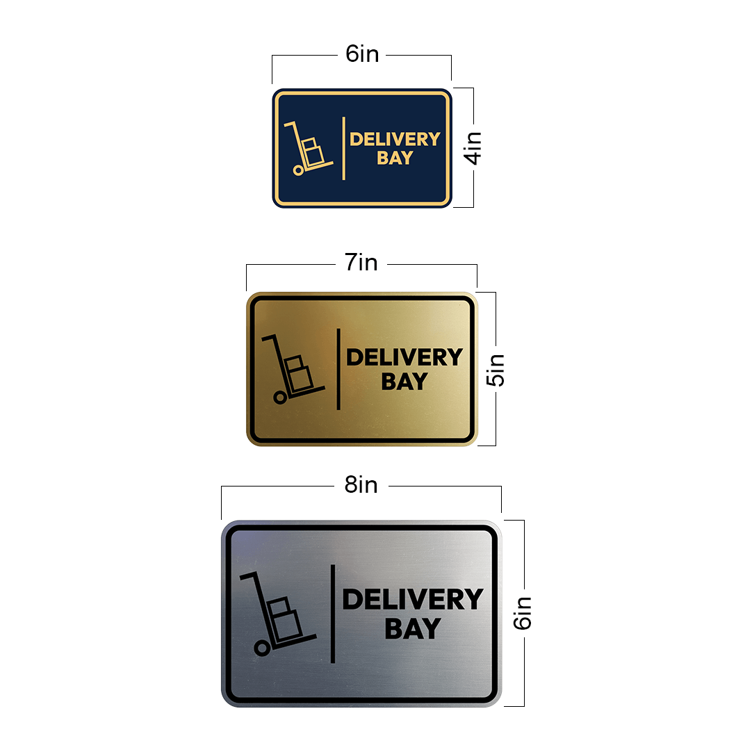 Signs ByLITA Classic Framed Delivery Bay Door or Wall Sign Easy Installation | Health And Safety | Building And Hospitality Signs