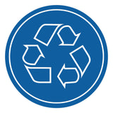 Signs ByLITA Circle Recycling Graphic Door or Wall Sign | Easy Installation | Durable Construction | Promote Health And Safety | Caution Warning Sign for Home, Business and Office Spaces