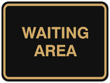 Signs ByLITA Classic Framed Waiting Area Sign | Durable Material | Office