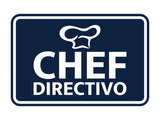 Signs ByLITA Classic Framed Chef Directivo Door or Wall Sign