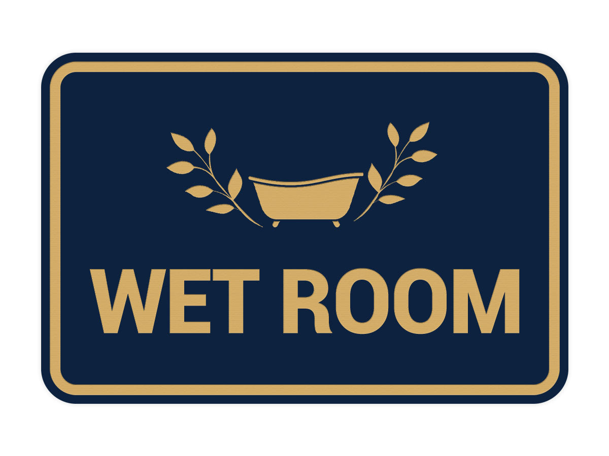 Signs ByLITA Classic Framed Wet Room Wall or Door Sign