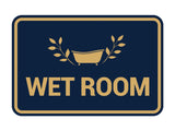 Signs ByLITA Classic Framed Wet Room Wall or Door Sign