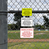 Signs ByLITA Classic Framed Parking Lot Notice: We Accept No Liability For Cars or Personal Property Damaged or Stolen On These Premises Door or Wall Sign Easy Installation | Warning Health & Safety | Office & Venues