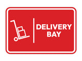 Signs ByLITA Classic Framed Delivery Bay Door or Wall Sign Easy Installation | Health And Safety | Building And Hospitality Signs