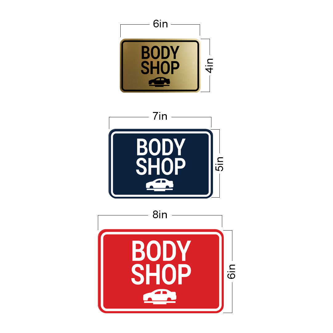 Signs ByLITA Classic Framed Body Shop Wall or Door Sign
