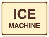 Signs ByLITA Classic Framed Ice Machine Sign - Easy Installation | Durable Wall or Door