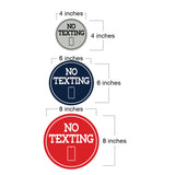 Signs ByLITA Circle No texting (Cellphone) Wall or Door Sign