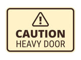 Signs ByLITA Classic Framed Caution Heavy Door Door or Wall Sign Easy Installation | Health And Safety | Building And Warning Signs