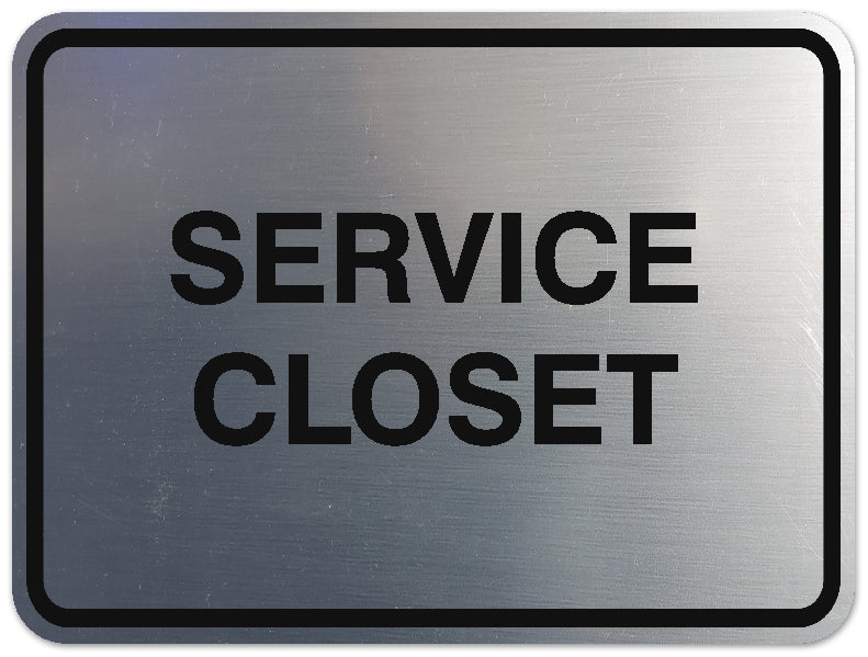 Signs ByLITA Classic Framed Service Closet Sign | Durable Material | Storage