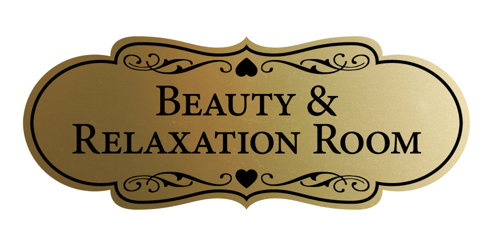 Signs ByLITA Designer Beauty & Relaxation Room Wall or Door Sign