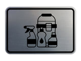 Signs ByLITA Classic Framed Cleaning Supplies Graphic Wall or Door Sign