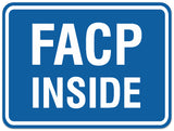 Signs ByLITA Classic Framed Facp Inside Sign - Easy Installation | Durable Wall or Door