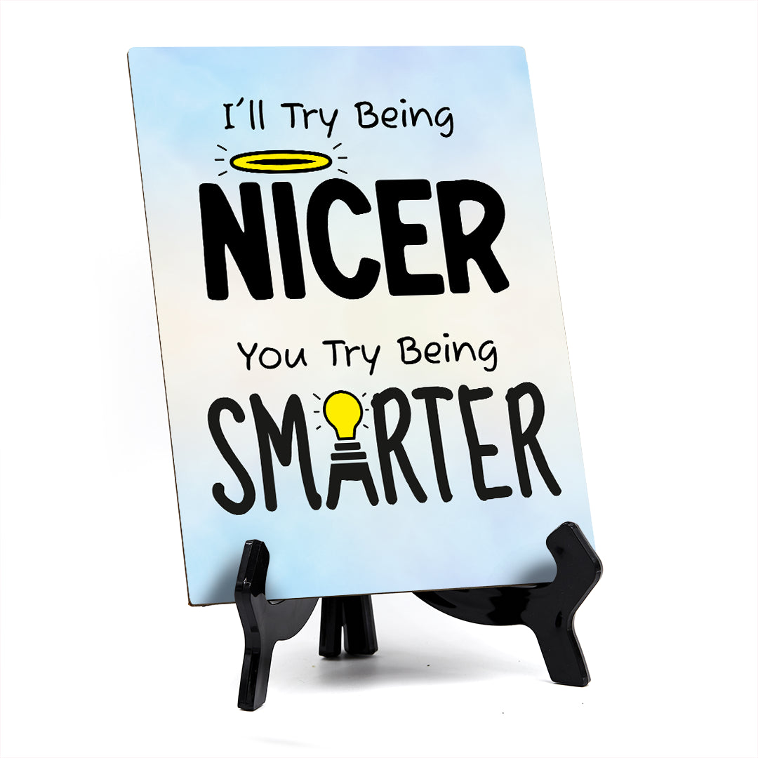 Funny Welcome Back to the Office| 6 x 8" Table Signs With Acrylic Easel | Office & Work Decor | Return to the Office Humor